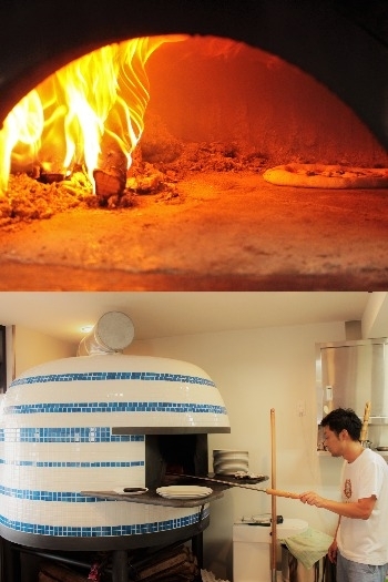 店内の薪窯で焼き上げるピザは格別です♪「Pizzeria A Domani（ア・ドマーニ）」