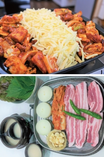 チーズタッカルビ／サムギョプサル「韓国家庭料理 チャングム」