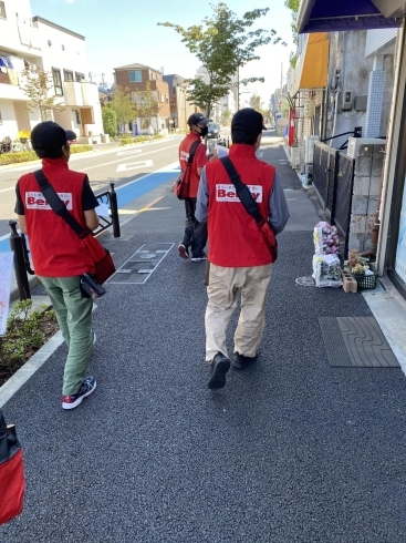 「本日の作業予定！チラシ配っています！！江戸川区の便利屋さんです。掃除・片付け・軽作業、お気軽にご相談ください！」