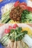 ★夏季おすすめ★
上：冷やしマーラー麺　下：冷やしゆば麺　「香港料理 萬来（マンライ）」