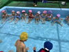奥の女の子達は温泉気分なのに対し、手前の男の子は･･･座っているかな？？「久しぶりのプールを楽しみました🏊‍♀️✨」