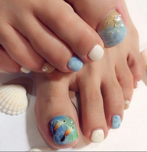 夏の終わりの 夏ネイル２ Olu Olu Nail オルオルネイル のニュース いたみん 伊丹市