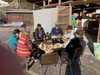 この地域の素晴らしいところ、慰労会の開始「イルミネーションの準備をしました。」