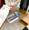 各テーブルには収納タイプのBBQコンロが設置「今治市の「おもしろい」・「珍しい」を探す探検part④「タオル美術館」」