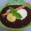 冷製おしるこバニラアイス添え