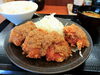 特製タレのかかった「極ダレ定食（梅）」。「からやま西葛西店」