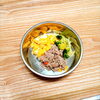 ワンちゃんメニュー、３色丼「今日のお友達」