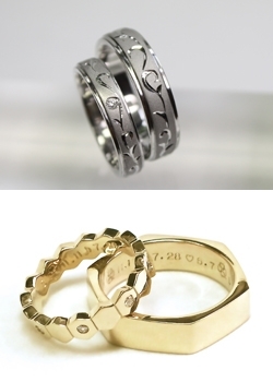 結婚指輪作成例「studio ARGENTO（スタジオ アルジェント）」