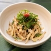 キクイモの梅ごまあえ