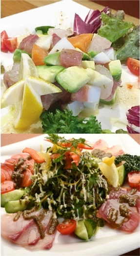 ・海鮮モザイクサラダ
・海鮮サラダカルパッチョ「喜ぶん屋 偶達」