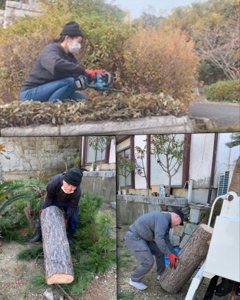 時には夫婦で！　同業仲間とエンヤコラ！「植木屋ハッピーグリーン」