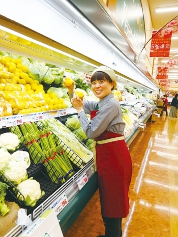 青果スタッフ　旬の時期や調理法など暮らしに役立つ知識が学べます「スーパーマルイチ 一の宮店」