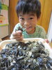 「小ガニがいっぱい釣れた～！！」