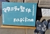 玄関でかわいい猫ちゃんがお出迎えしています。「マタニティ整体～kapilina～」