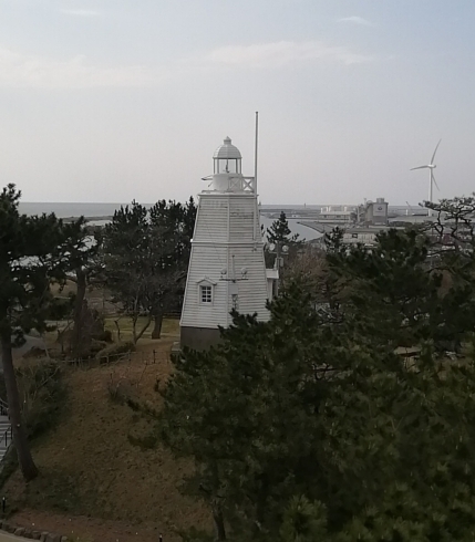 桜の季節以外も私たちを見守ってくれていますね「第４０回酒田日和山公園桜まつり」