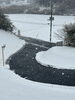 入口坂道「本日雪ですが営業しております⛄️」