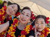 「那珂川市　フラダンス教室　レイマカナアロハ　秋のイベントに参加して楽しんでいます！」