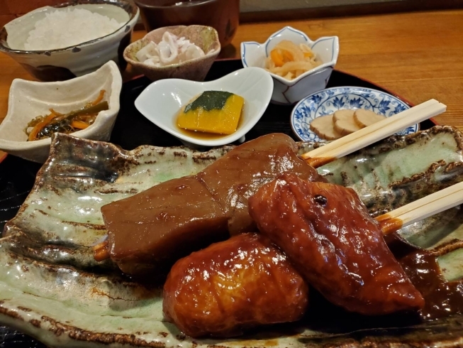 味噌おでん定食「ランチ営業続いています。」