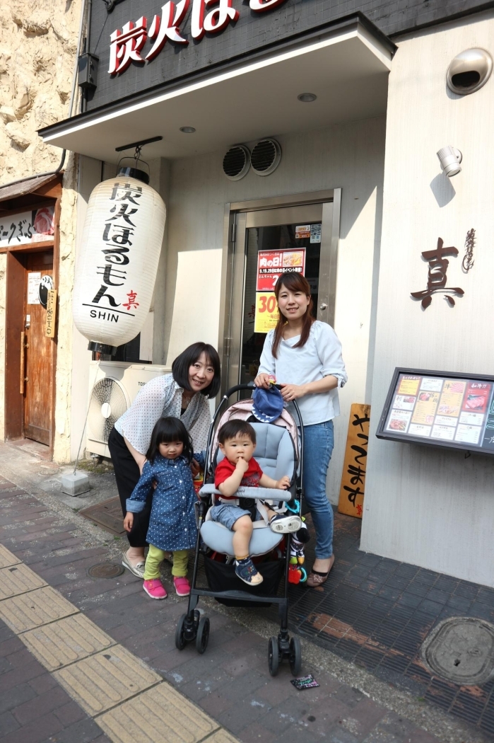 まいぷれ親子モデルあやさんとゆかさん 名古屋市千種区の焼肉店 炭火ほるもん 真 でママ友焼肉会 まいぷれ親子モデル まいぷれ 名古屋市千種区