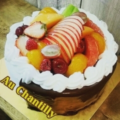 ハーフデコ 12センチ (4号) ※時季により使用するフルーツは異なります♪