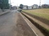 シートを張る下準備が出来上がりました「お仕事紹介：道路のり面／防草シート張り　島根県　出雲市」