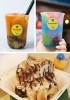 上段左から　台湾フルーティ、ゼリーソーダ
下段　シナモンロール「バナナジュース専門店 banabee（バナビー）」