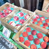 「農産物直売所では地元産の野菜がたくさん入荷します！」