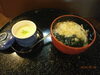 「茶碗蒸しと博多風うどん」
