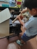 初めてのベルトサンダー緊張!?「兄弟で一緒に………」