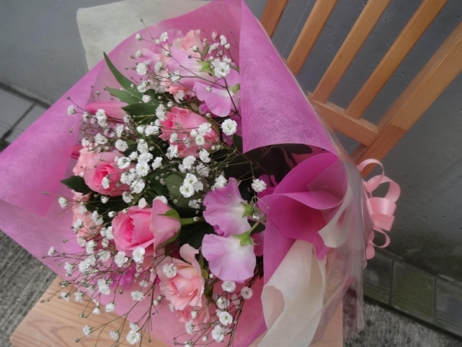 花束「卒業・入学などのお祝いにお花をプレゼントしてね！」