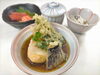 揚げ出し豆腐とたけのこご飯「   ○・。＊　週替わりアザレアランチ　＊。・○」