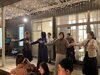 食べて、歌って、踊って楽しくメレフラパーティ「休日の思い出に！中庭の本格ピザ窯で“焼きたてピザ体験”」