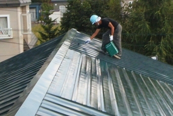 屋根上塗り塗装「株式会社 佐々木塗装店」