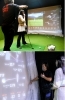 （上）完全1対1レッスン　（下）トラックマンで課題を解決「Villain GOLF」