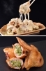 上：チーズからあげ
下：手羽先餃子「からあげやカリッジュ 衣山店」