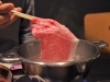 こちらはしゃぶしゃぶ。自由なペースでお召し上がりください。「しゃぶしゃぶ すき焼き ひとり鍋 恵」