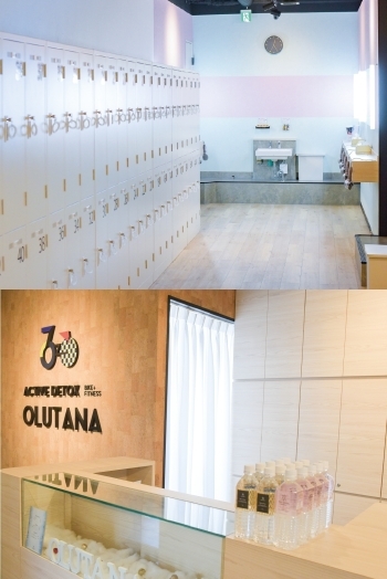 女優ライト付きのパウダールーム！
広々として開放感あるロッカールーム「Active Detox Studio OLUTANA（オルタナ）市川店」