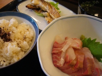 今日は鯛とはまち（７００円）
めちゃめちゃ美味しいです。