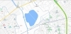 白鳥が飛来している芝川調整池の地図です。「川口市（芝川調整池）に白鳥が飛来。現在4羽を確認中。」
