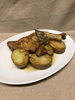 骨付き鶏モモ　香草焼き「黒板メニューです。」