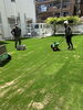 「保育園のグラウンドがハイテク人工芝に❗️❗️」