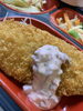 梅タルタルの白身魚フライ「９月１７日のお弁当🎵」