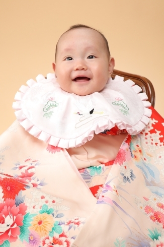 赤ちゃんの着物の記念写真です「本当に着れる鎧で記念写真⭐︎赤ちゃんの記念写真⭐︎」