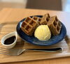 brewcoffee自家製ワッフル コーヒー「BrewCoffeeの魅力をぎゅっと一枚にまとめました☕」