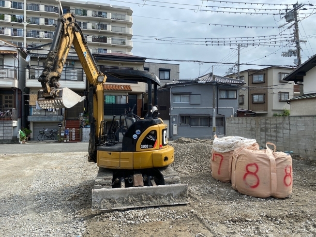 固化材（セメント系改良材）「駐車場造成工事」