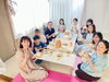 終わったあとのティータイム。今月は梨のパイです♡「夏の疲れを残さずしっかりケアできるクリスタルボウル瞑想会[米子レイキ]」