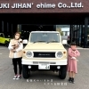 可愛いお客様×看板犬×デモカー❣️「素敵なジムニーをご紹介✨」