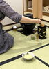 お水を汲む水指、ガラスの茶器、平たい茶碗と夏尽くし「【夏休み】【初心者】【体験】茶道裏千家教室のお稽古【和文化】【憧れ】」