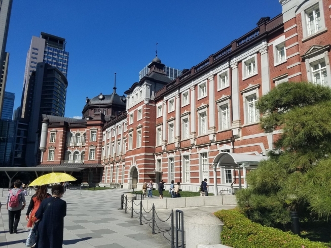 こちらは東京駅( *´艸)「共立女子大学さんへ😊💕常陸風土記を学びに」