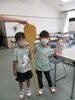 こんなに大きなしゃもじを使ってるんだね！「給食センターへ見学に行ってきました♪」
